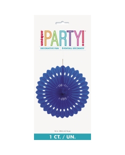 Deco Abanico Tisu Azul Real 40,6cm