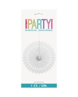 Deco Abanico Tisu Blanco 40,6cm