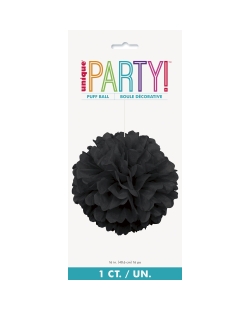 Deco Pom Pom Tisu Negro 40,6cm