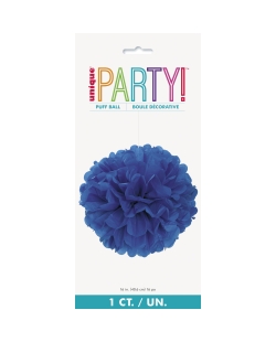 Deco Pom Pom Tisu Azul Real 40,6cm