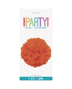 Deco Pom Pom Tisu Naranja 40,6cm