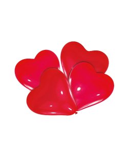 Globos Latex Forma Corazon Rojo 30,4cm 