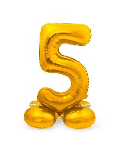 Forma Pie Numero 5 Oro 72cm