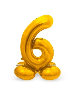 Forma Pie Numero 6 Oro 72cm