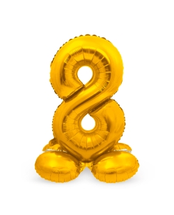 Forma Pie Numero 8 Oro 72cm