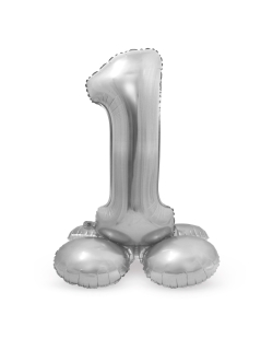 Forma Pie Numero 1 Plata 72cm