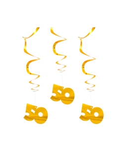 Deco Colgante 50 Aniversario Papel