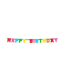 Guirnalda Letras Happy Birthday 1,8M Carton