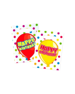 Bolsas Globos Happy Bday 29X18cm Plastico