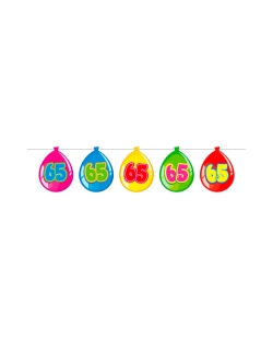 Banderin Globos Nº 65 Plastico 10m