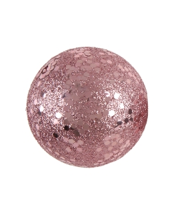 Deco. Bola Brillante Rosa 3. 4 Y 6cm Poliestireno ***OFERTA DTO NO ACUMULABLE