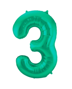Forma Numero 3 Verde Metal Mate 86cm ***OFERTA DTO NO ACUMULABLE