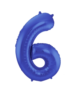 Forma Numero 6 Azul Metal Mate 86cm ***OFERTA DTO NO ACUMULABLE