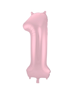 Forma Numero 1 Rosa Pastel Metal 86cm ***OFERTA DTO NO ACUMULABLE