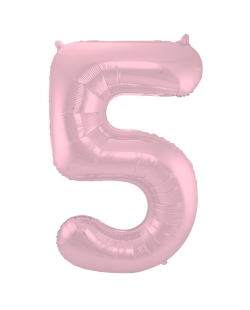 Forma Numero 5 Rosa Pastel Metal 86cm ***OFERTA DTO NO ACUMULABLE