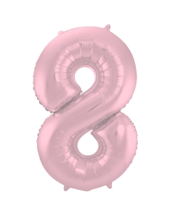 Forma Numero 8 Rosa Pastel Metal 86cm ***OFERTA DTO NO ACUMULABLE