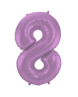 Forma Numero 8 Lila Metal Mate 86cm ***OFERTA DTO NO ACUMULABLE
