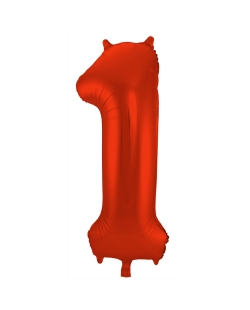 Forma Numero 1 Rojo Metal Mate 86cm ***OFERTA DTO NO ACUMULABLE