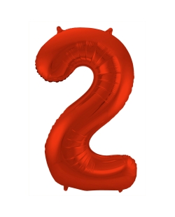 Forma Numero 2 Rojo Metal Mate 86cm ***OFERTA DTO NO ACUMULABLE