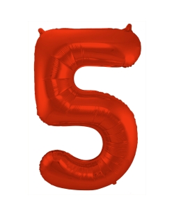 Forma Numero 5 Rojo Metal Mate 86cm ***OFERTA DTO NO ACUMULABLE