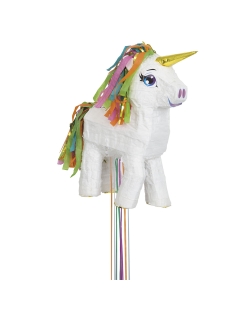 Piñata 3D Tirar Unicornio Blanco 56X29cm