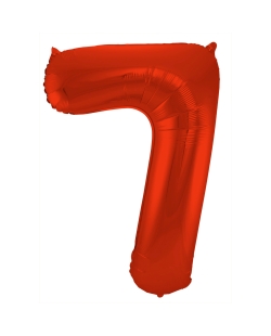 Forma Numero 7 Rojo Metal Mate 86cm ***OFERTA DTO NO ACUMULABLE