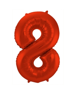 Forma Numero 8 Rojo Metal Mate 86cm ***OFERTA DTO NO ACUMULABLE