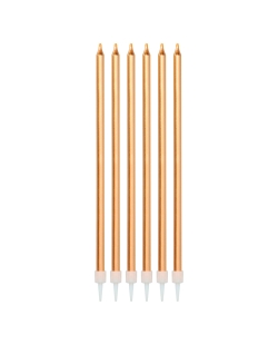 Set De Velas Bronce Metal 15cm