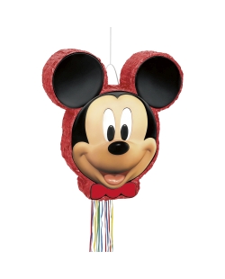 Piñata Plana Tirar Forma Mickey Mouse 51X47cm