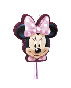 Piñata Plana Tirar Forma Minnie Mouse 51X46cm