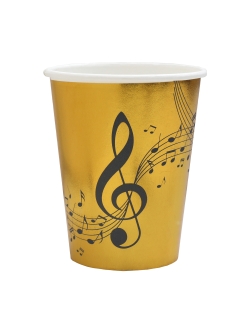 Vasos Musica Oro 7.8 9.7cm 27cl Carton ***OFERTA DTO NO ACUMULABLE