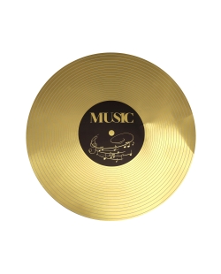 Bajoplato Musica Oro 34cm Carton ***OFERTA DTO NO ACUMULABLE