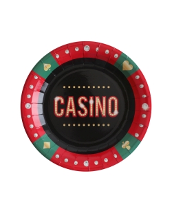 Platos Casino 22.5cm Carton ***OFERTA DTO NO ACUMULABLE
