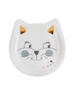 Platos Gatitos 18 X 18cm Carton ***OFERTA DTO NO ACUMULABLE