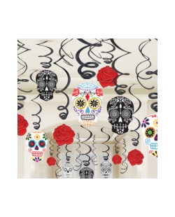 Decoracion Colgante Espiral Dia Los Muertos 