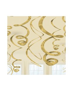 Decoracion Colg:Serpen Oro 55. 8cm 