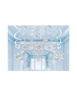 Decor. Colg: Copos De Nieve 
