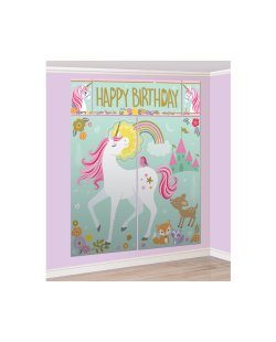 Decor. De Pared Magical Unicorn Kit Acc. Fotos