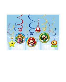 Remolinos Colgantes decorativos Super Mario ***OFERTA DTO NO ACUMULABLE