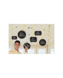 Decor. Colg. Gold Spark. Celeb. Edades  ***OFERTA DTO NO ACUMULABLE