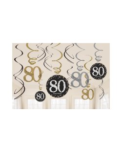 Decoracion Colgante Spark. Celeb. Gold 80 