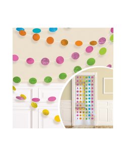 Cuerdas brillantes multicolore para decorar-2,1m 
