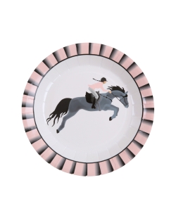 Platos Equitacion 22.5cm Carton ***OFERTA DTO NO ACUMULABLE