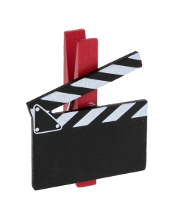 Pinzas claqueta Hollywood 5 X 5cm Madera ***OFERTA DTO NO ACUMULABLE