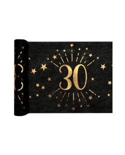 Camino Mesa Negro Numero 30 30cm X 5m Tejido No Tejido Poliester ***OFERTA DTO NO ACUMULABLE