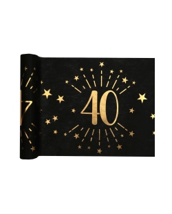 Camino Mesa Negro Numero 40 30cm X 5m Tejido No Tejido Poliester ***OFERTA DTO NO ACUMULABLE