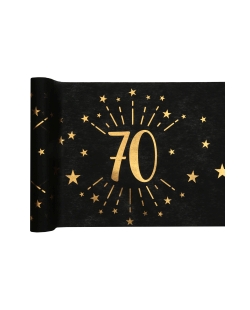 Camino Mesa Negro Numero 70 30cm X 5m Tejido No Tejido Poliester ***OFERTA DTO NO ACUMULABLE