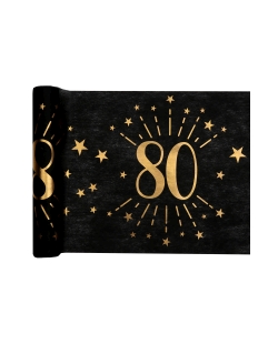 Camino Mesa Negro Numero 80 30cm X 5m Tejido No Tejido Poliester ***OFERTA DTO NO ACUMULABLE