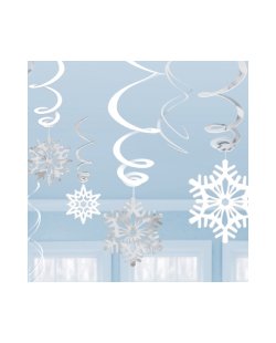 Decor. Colg. Copos Nieve 