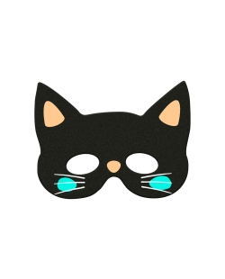 Mascara Gato Negro
